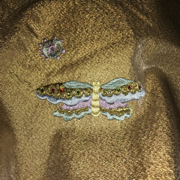 Christian Lacroix Embroidered Rose Gold Full Skirt